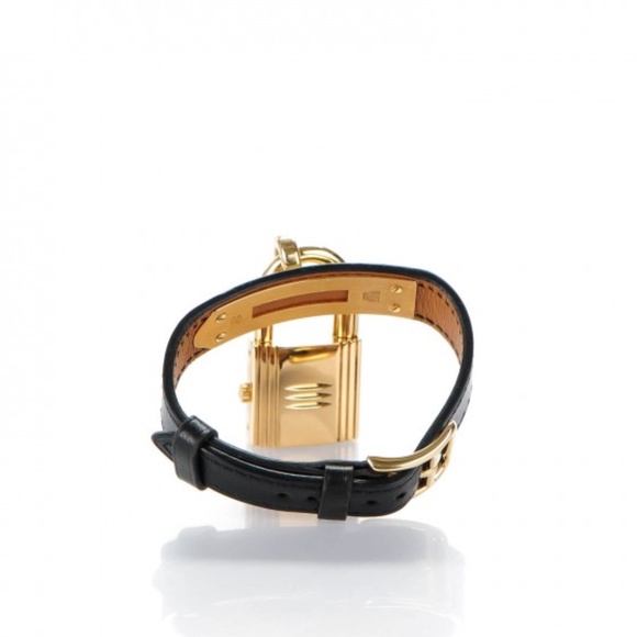 Hermes Stainless Steel 20mm Cadena Quartz Watch Black GHW - Picture 3 of 4